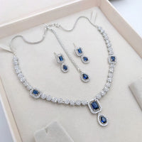 Aamrapali Sparkling American Daimond Neckalce Set  
