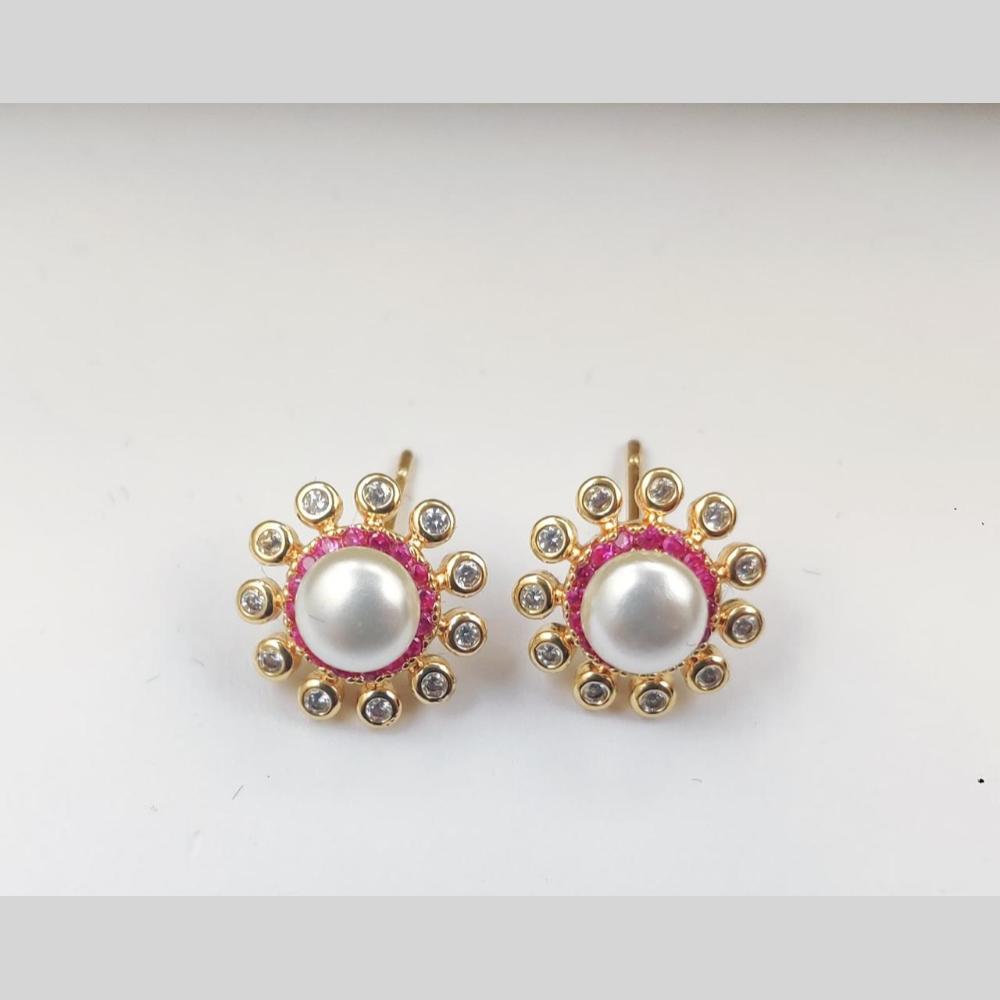Aamrapali Austrian Stone And Pearl Studs Earrings