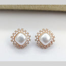 Aamrapali Austrian Stone And Pearl Studs Earrings