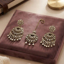 Aamrapli American Diamond Dangler With Maangtikka Earrings