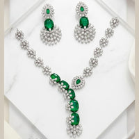 Aamrapali Sparkling American Daimond Neckalce Set