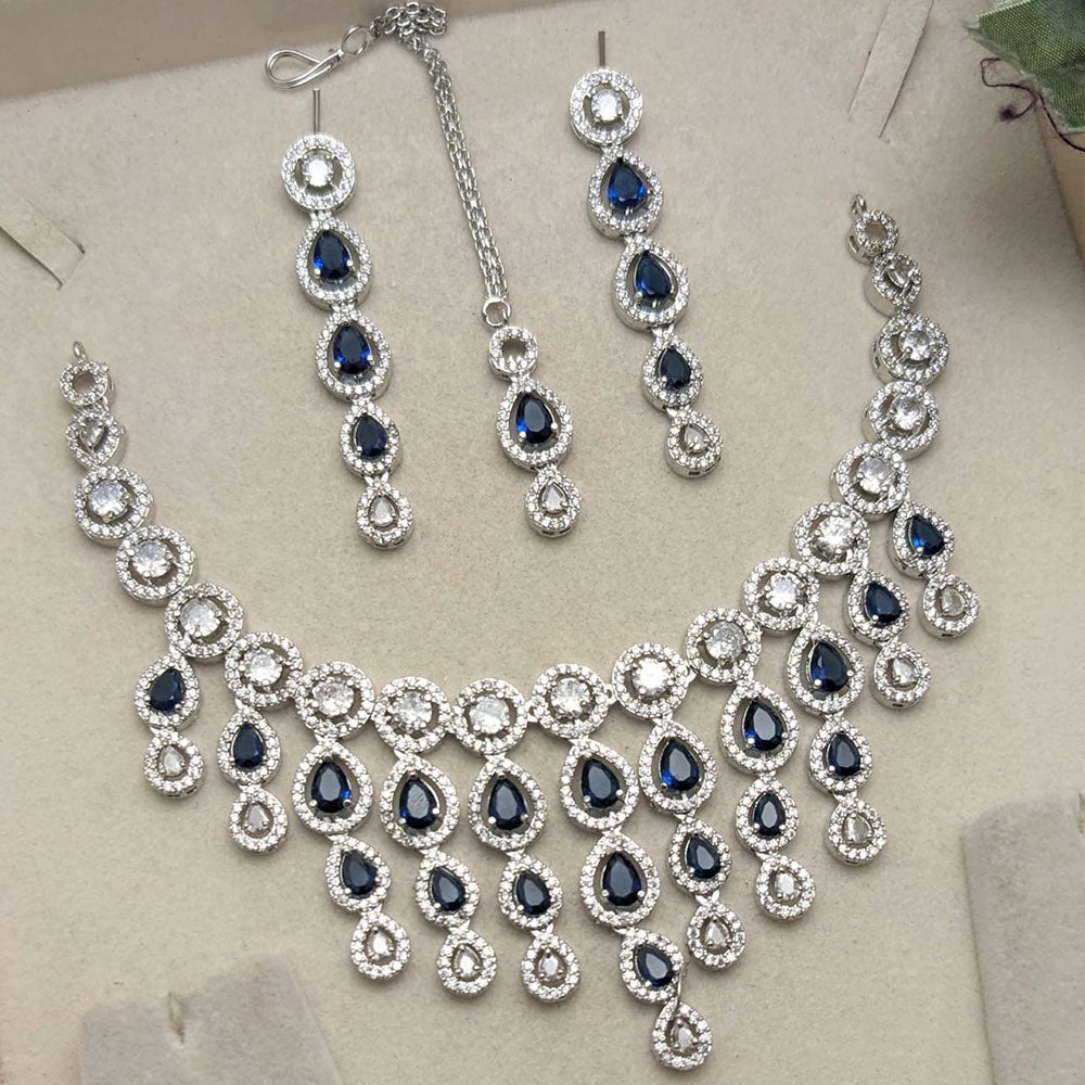Aamrapali Sparkling American Daimond Neckalce Set