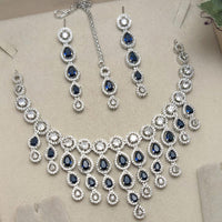 Aamrapali Sparkling American Daimond Neckalce Set