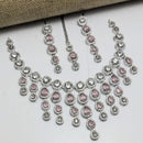 Aamrapali Sparkling American Daimond Neckalce Set