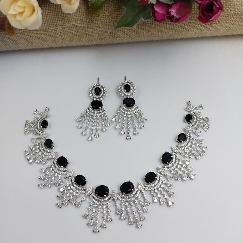 Aamrapali Sparkling American Daimond Neckalce Set