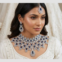 Aamrapali Elegant American Daimond Choker Necklace Set