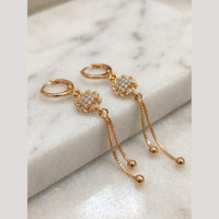 Aamrapali Modern Minimalist Austrian Stone Dangler Bali Earrings