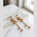 Aamrapali Modern Minimalist Austrian Stone Dangler Bali Earrings
