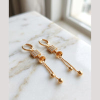 Aamrapali Modern Minimalist Austrian Stone Dangler Bali Earrings