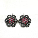 Shrisha Stylish Oxidised Plated Pota Stone Dangler