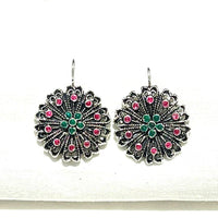 Shrisha Stylish Oxidised Plated Pota Stone Dangler