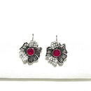 Shrisha Stylish Oxidised Plated Pota Stone Dangler