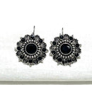 Shrisha Stylish Oxidised Plated Pota Stone Dangler