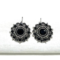 Shrisha Stylish Oxidised Plated Pota Stone Dangler