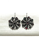 Shrisha Stylish Oxidised Plated Pota Stone Dangler