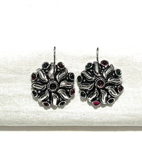 Shrisha Stylish Oxidised Plated Pota Stone Dangler