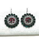 Shrisha Stylish Oxidised Plated Pota Stone Dangler