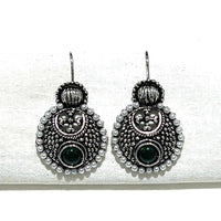 Shrisha Stylish Oxidised Plated Pota Stone Dangler