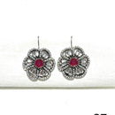 Shrisha Stylish Oxidised Plated Pota Stone Dangler
