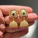 Shrisha Festive Wear Gold Plated Elegance Pota & Pearl Jhumki Earrings  ( Mix Color)