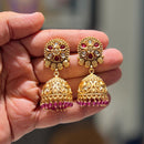 Shrisha Festive Wear Gold Plated Elegance Kundan & Pearl Jhumki Earrings ( Mix Color)