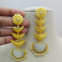 Marudhar Creations Ethereal Tiered Crescent Earrings