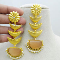 Marudhar Creations Ethereal Tiered Crescent Earrings