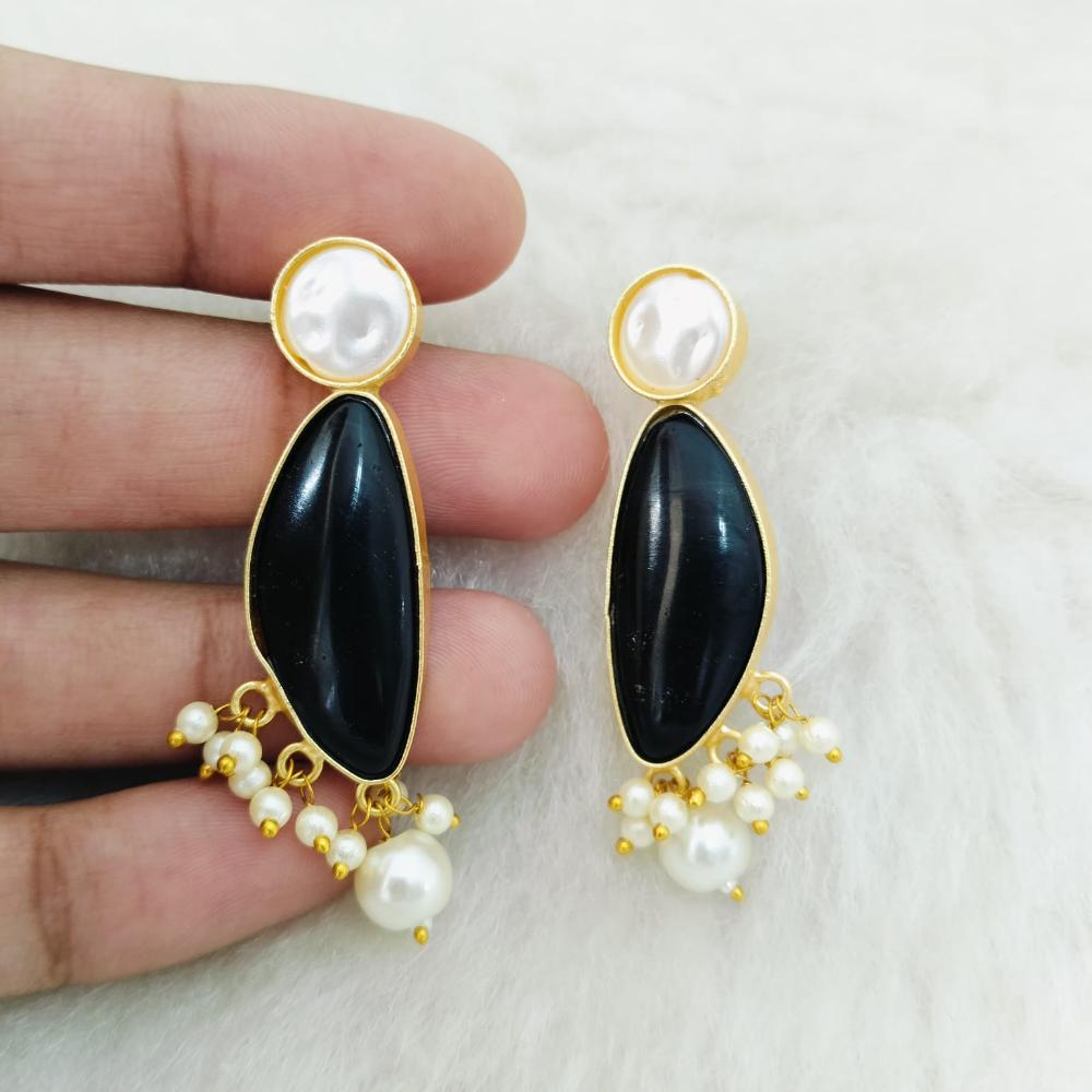 Marudhar Creations Ethereal Tiered Crescent Earrings