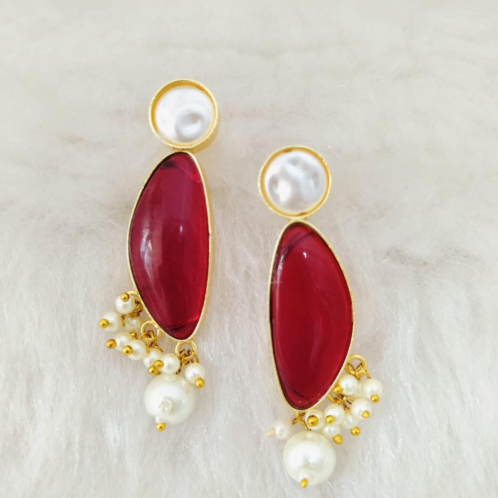 Marudhar Creations Ethereal Tiered Crescent Earrings