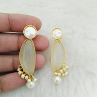 Marudhar Creations Ethereal Tiered Crescent Earrings