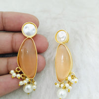 Marudhar Creations Ethereal Tiered Crescent Earrings