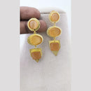 Marudhar Creations Textured Geometric Cascade Earrings
