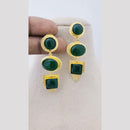 Marudhar Creations Textured Geometric Cascade Earrings