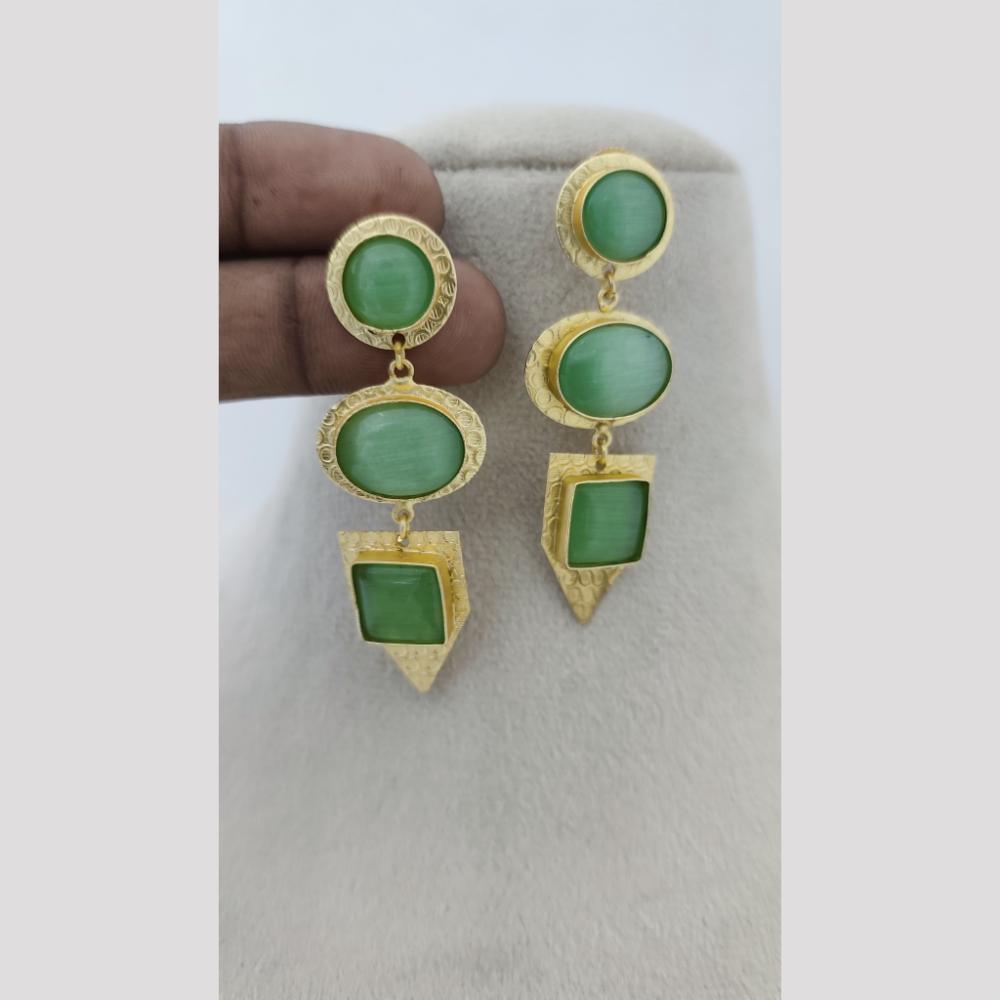 Marudhar Creations Textured Geometric Cascade Earrings