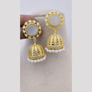 Marudhar Creations Ethereal Lattice Pearl Jhumkas