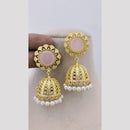 Marudhar Creations Ethereal Lattice Pearl Jhumkas