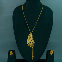 Mahavir Dye Gold Plated Designer Chain Pendant Set