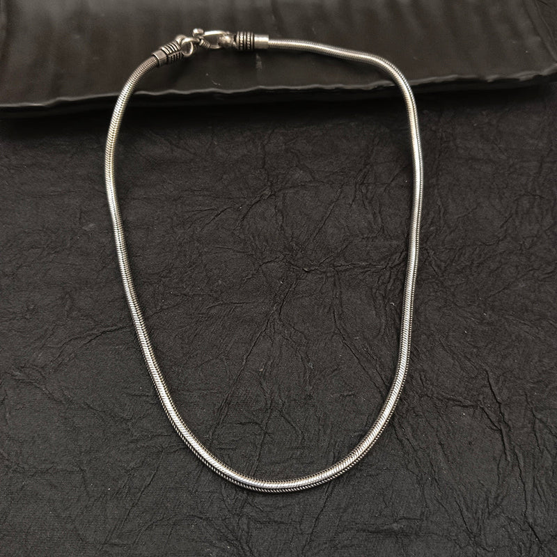 Deep Jewell Oxidised Plated Chain