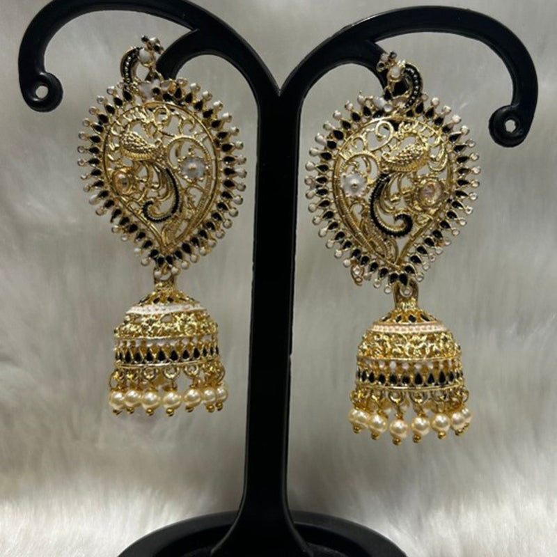 Infinity Jewels Gold Plated Jhumki Earrings