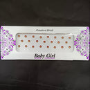 Baby Girl Bindi Austrian Stone Round Shape Velvet Bindi