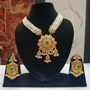 Everlasting Jadau Gold Plated Pearl Jadau Necklace Set