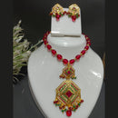 Everlasting Jadau Ethnic Gold-Plated Style with Austrian Stones & Pearls Necklace Set