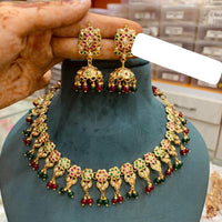 Everlasting Jadau Heritage Pota Stone And Pearl Necklace Set