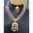 Everlasting Jadau Royal Pota Stone And Pearl Necklace Set