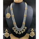 Everlasting Jadau Royal Pota Stone And Pearl Long Necklace Set