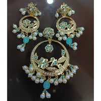 Everlasting Jadau Royal Fusion Pota Stone And Pearl Dangler Earrings