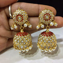Everlasting Jadau Vintage Meenakari And Meenakari Jhumki Earrings