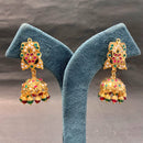 Everlasting Jadau Luxury Pota Stone Pearl And Beaded Jhumki Earrings