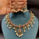 Everlasting Jadau Radiance Glam Pota Stone And Pearl Necklace Set