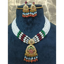 Everlasting Jadau Royal Austrian Stone And Pearl Necklace Set